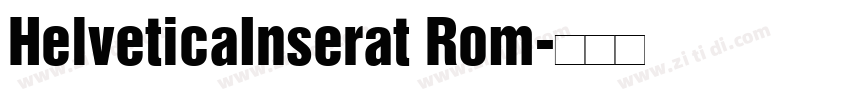 HelveticaInserat Rom字体转换